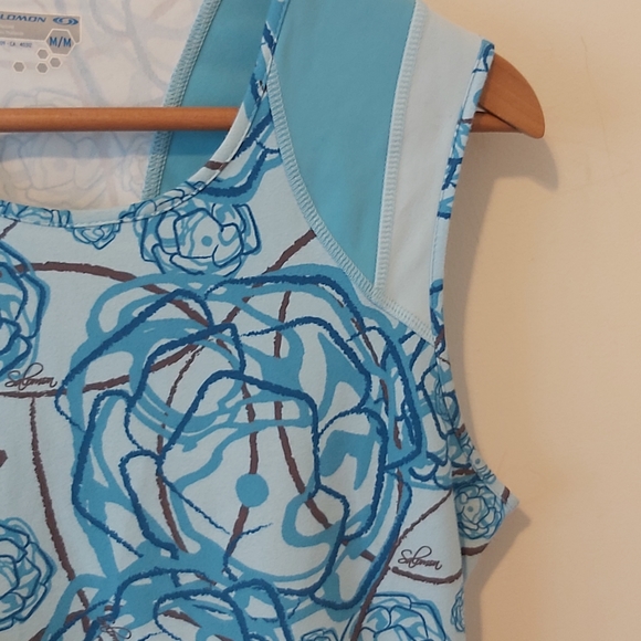 SALOMON | Women's Tank Top Blue Size Medium - Picture 4 of 8